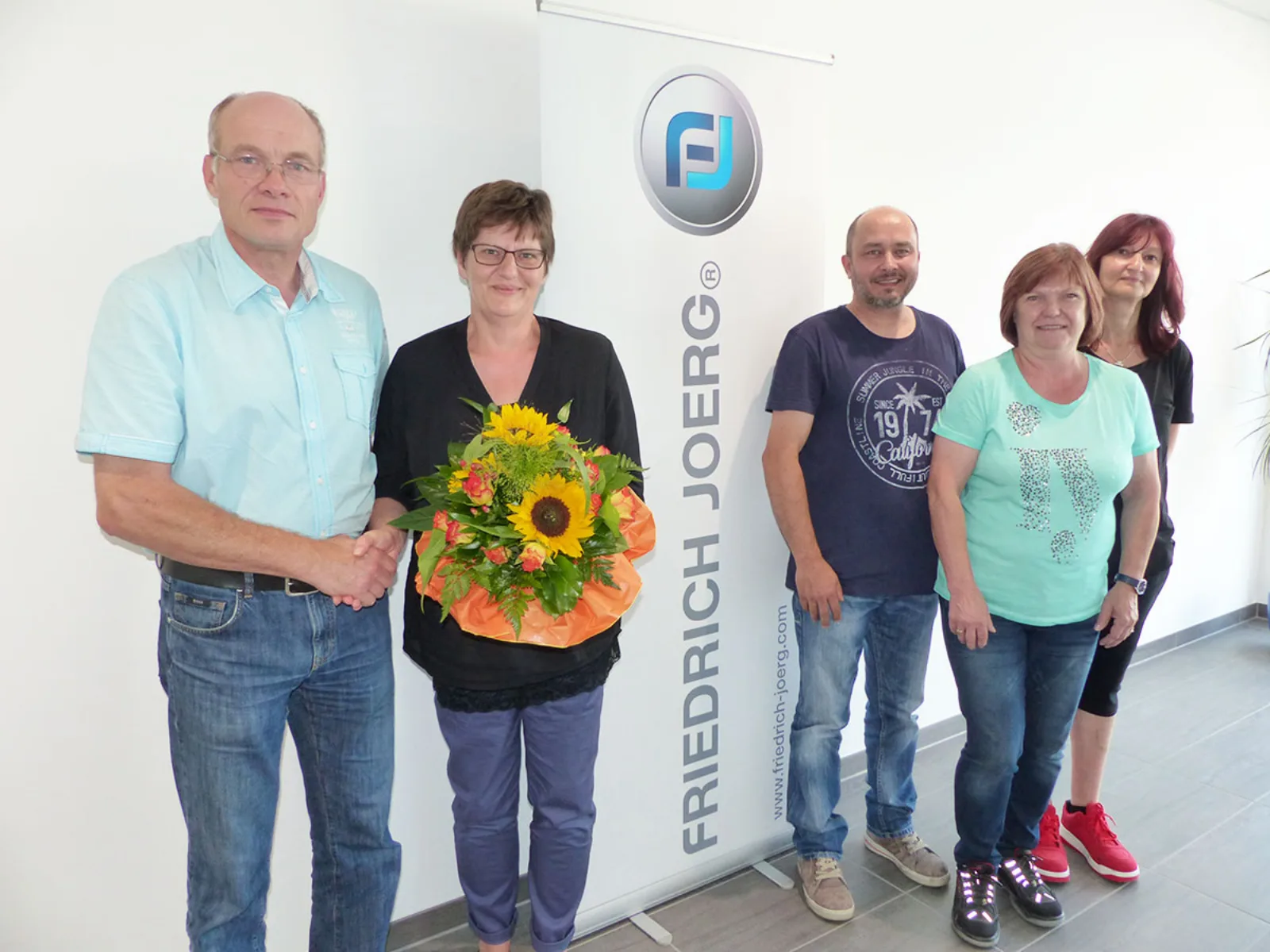Geehrte Betriebsjubilare 2016 bei Friedrich Joerg