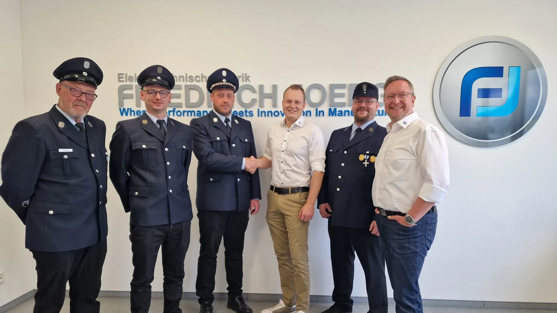 Besuch der Freiwilligen Feuerwehr Oberrodach bei Friedrich Joerg