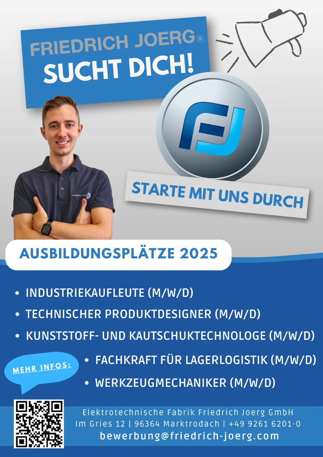 Ausbildungsplätze 2025 bei der Friedrich Joerg GmbH